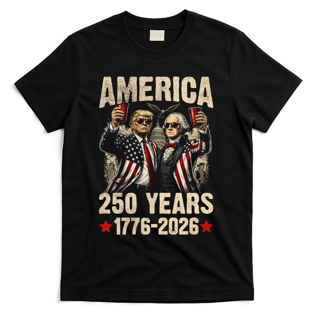 250 Years America 250th Anniversary Trump Washington T-Shirt product image 1