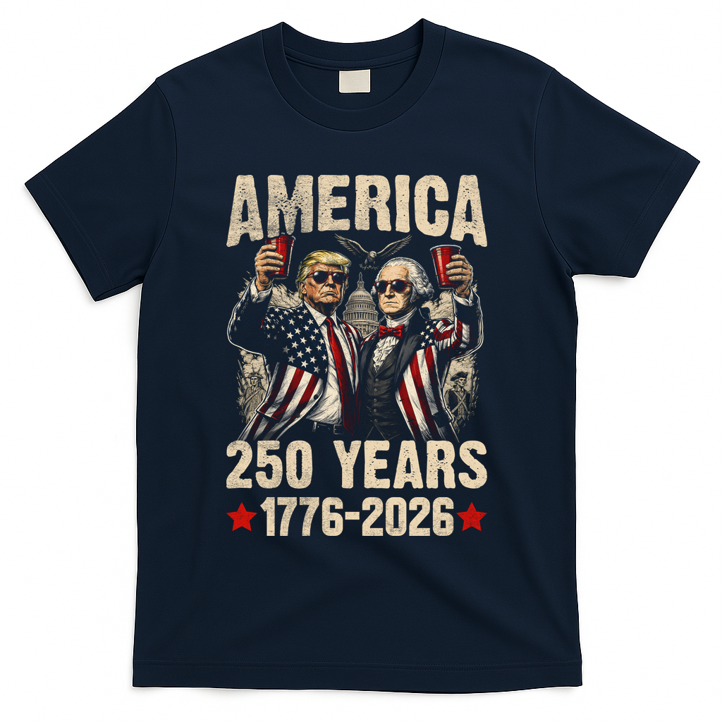 250 Years America 250th Anniversary Trump Washington T-Shirt product image 3