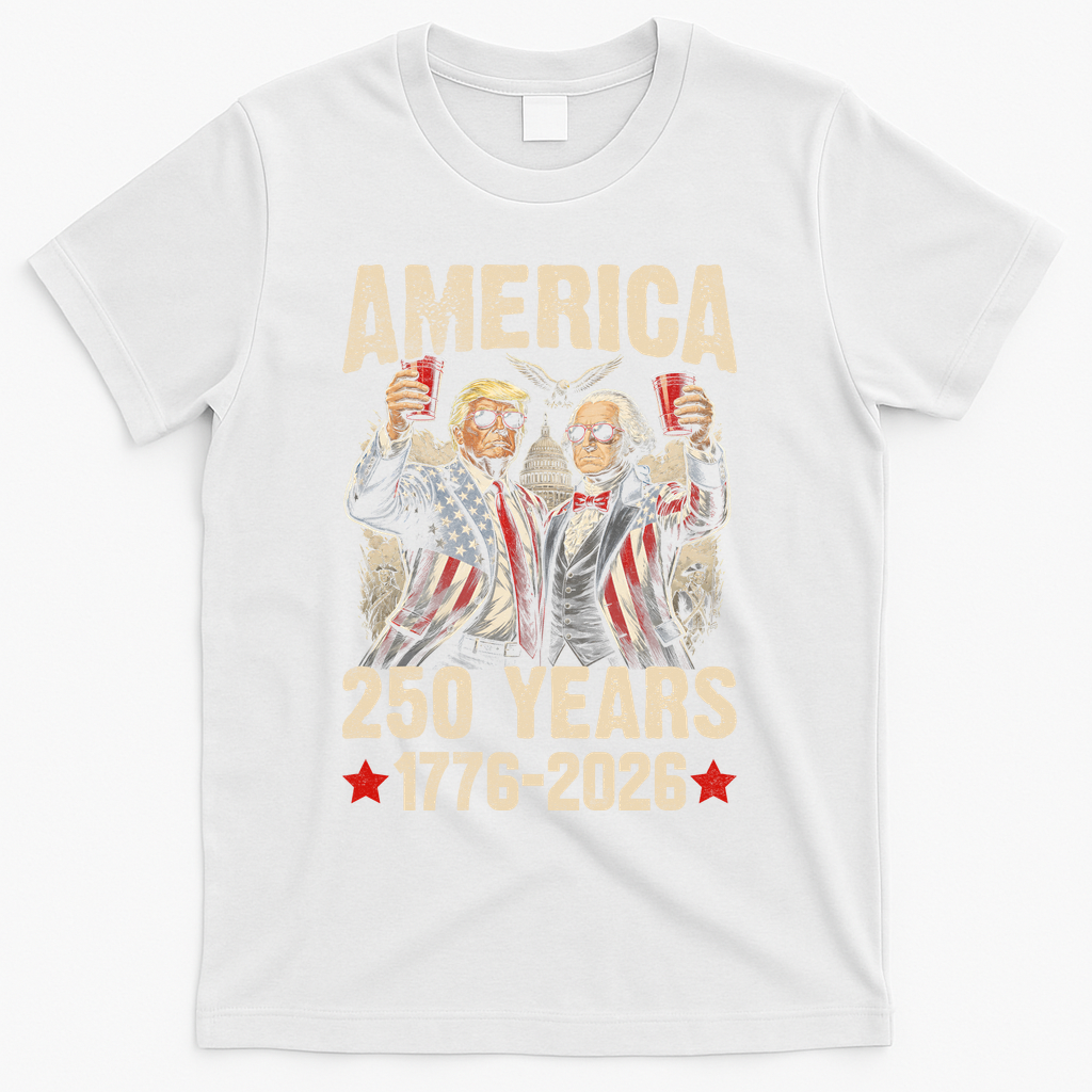 250 Years America 250th Anniversary Trump Washington T-Shirt product image 2