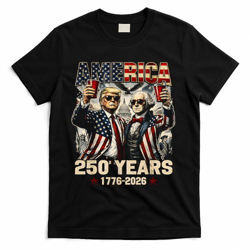 250 Years Donald Trump George Washington 1776-2026 T-Shirt product image 1