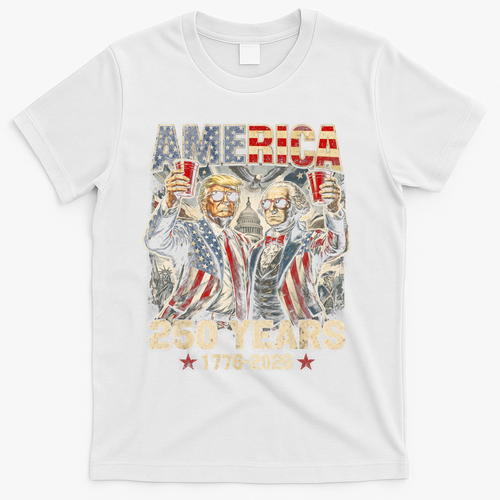 250 Years Donald Trump George Washington 1776-2026 T-Shirt product image 2