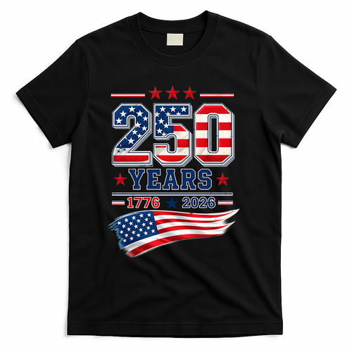 250 Years Of America 1776-2026 Patriotic Celebration T-Shirt product image 1
