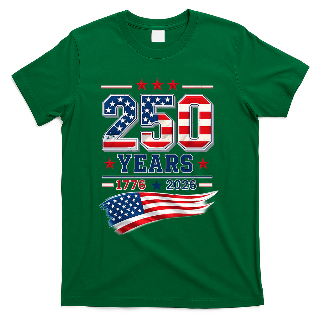 250 Years Of America 1776-2026 Patriotic Celebration T-Shirt product image 4