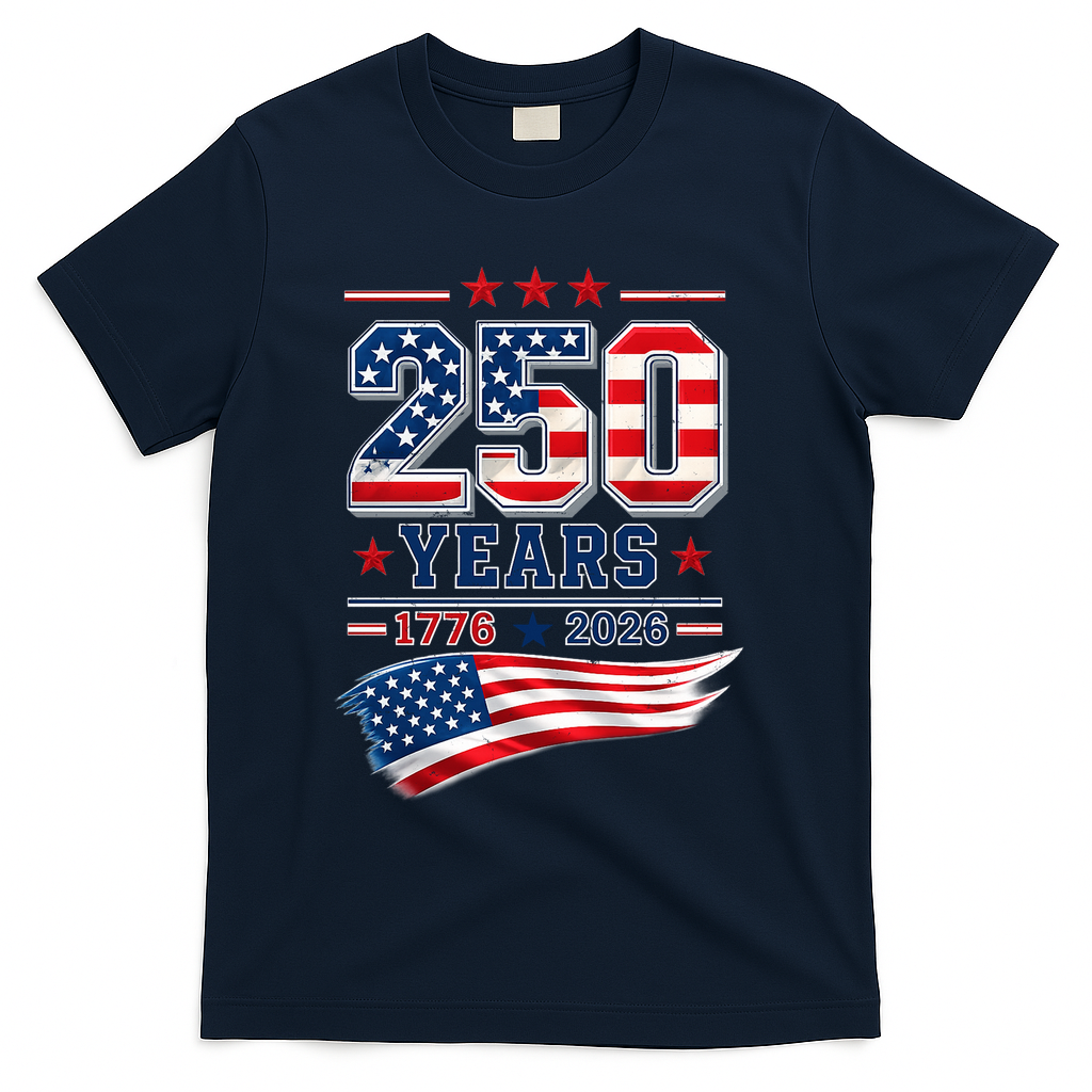 250 Years Of America 1776-2026 Patriotic Celebration T-Shirt product image 3