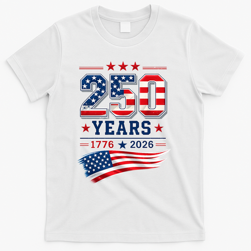 250 Years Of America 1776-2026 Patriotic Celebration T-Shirt product image 2