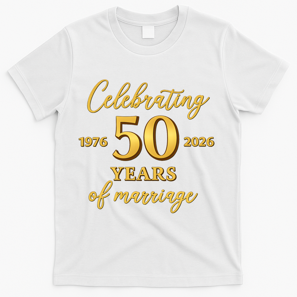 50 Years Of Marriage 1976-2026 50th Wedding Anniversary product image 1