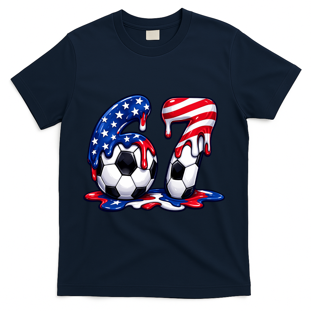 67th Birthday Soccer 6-7 Meme Six Seven T-Shirt product image 3
