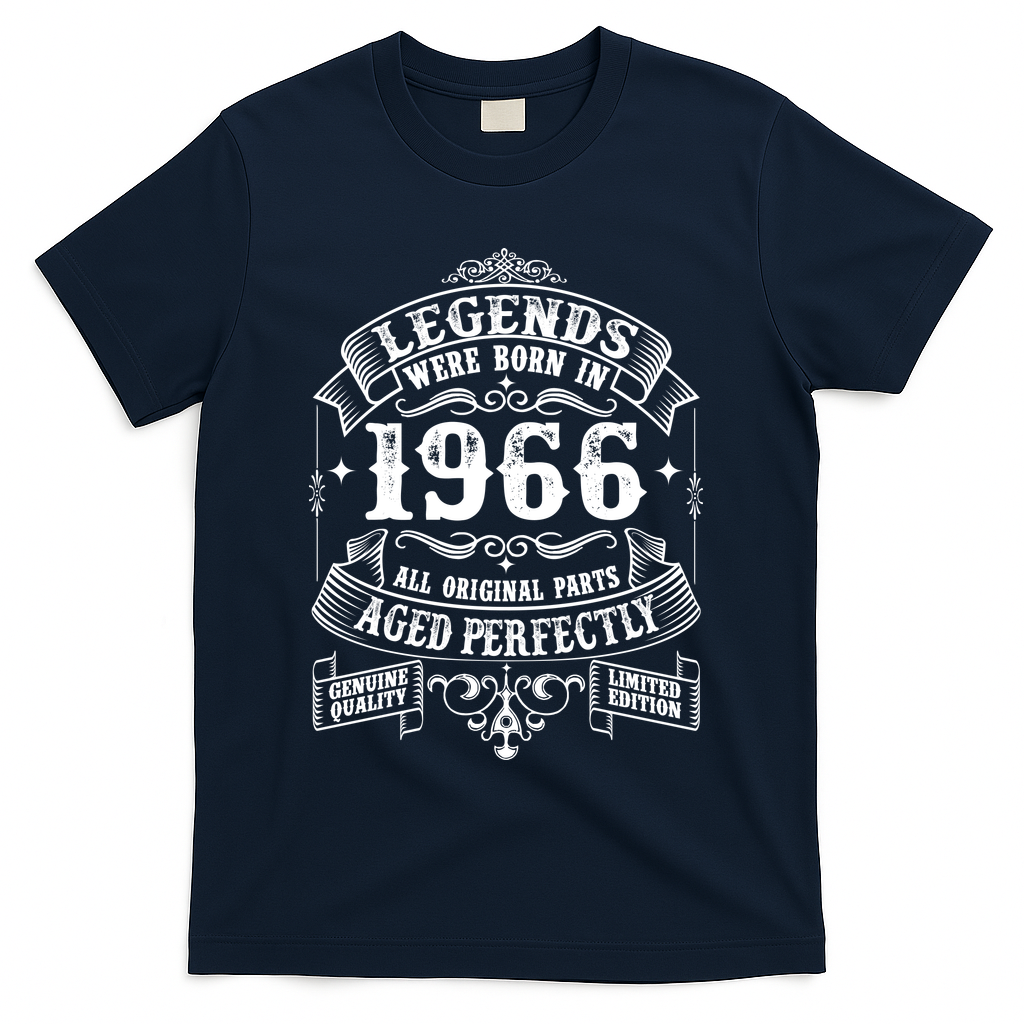 60th Birthday Vintage Scroll Border Legends Were Born Age product image 3