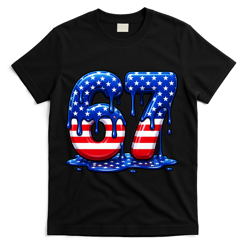 6-7 Meme USA Stars Patriotic 67 Six Seven 4th Of July product image 1