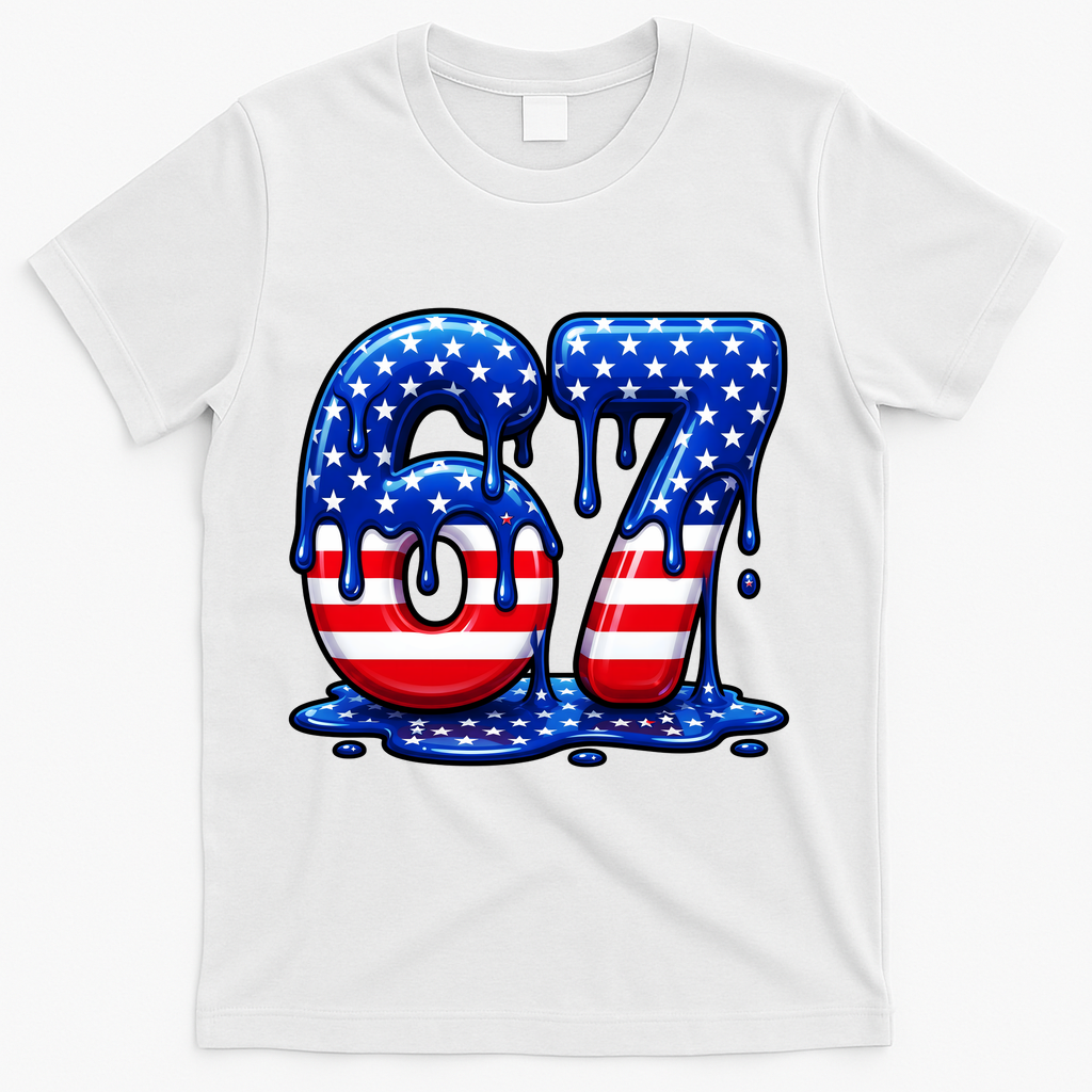 6-7 Meme USA Stars Patriotic 67 Six Seven 4th Of July product image 2