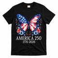 America 250 1776 -2026 Patriotic Flag Butterfly T-Shirt product image 1