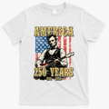 America 250 Years 1776 2026 Abe Lincoln Rocking Out Guitar product image 1