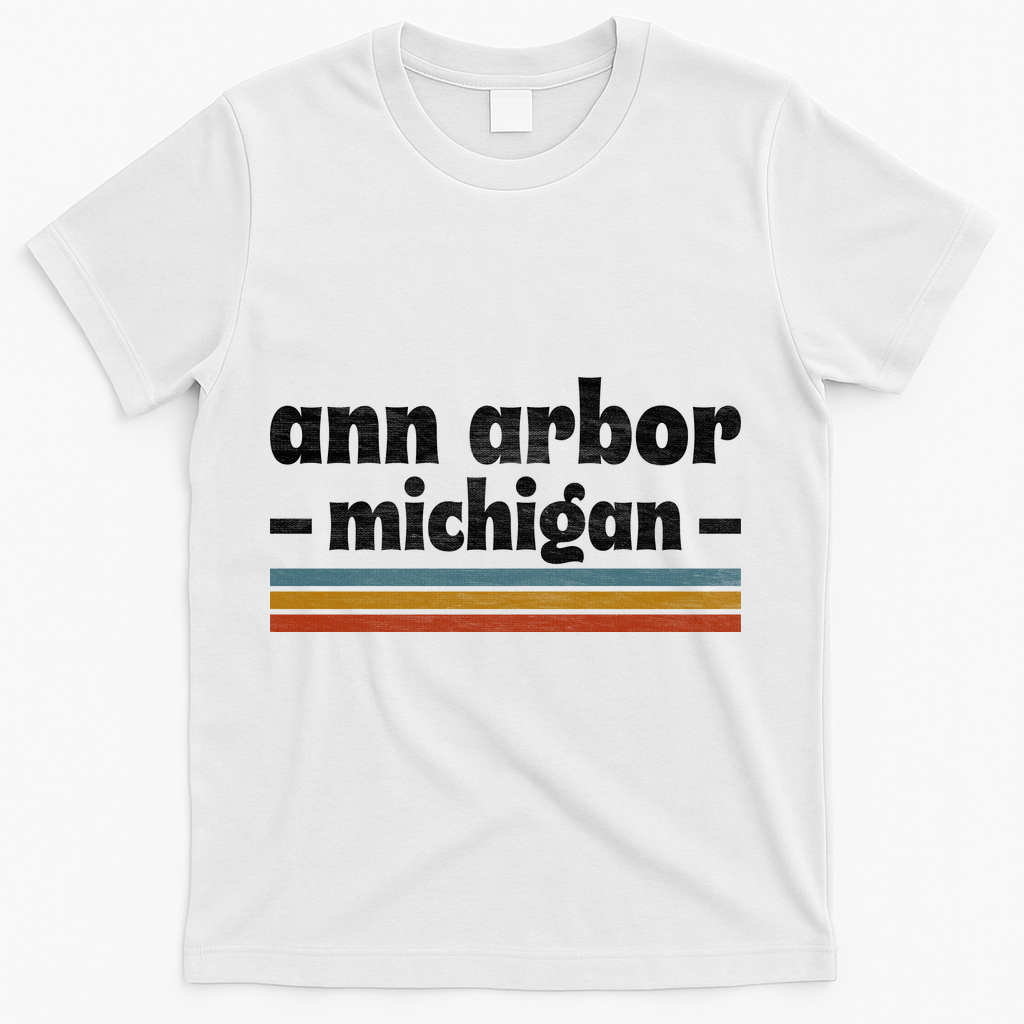 Ann Arbor Michigan Retro T-Shirt product image 2