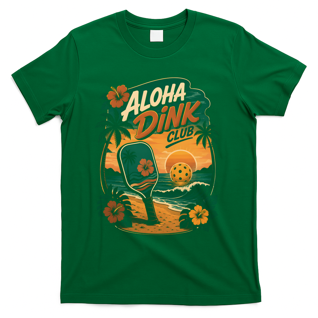 Aloha Dink Club Pickleball Funny T-Shirt product image 4