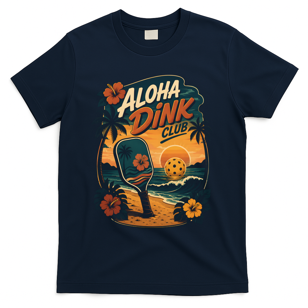 Aloha Dink Club Pickleball Funny T-Shirt product image 3