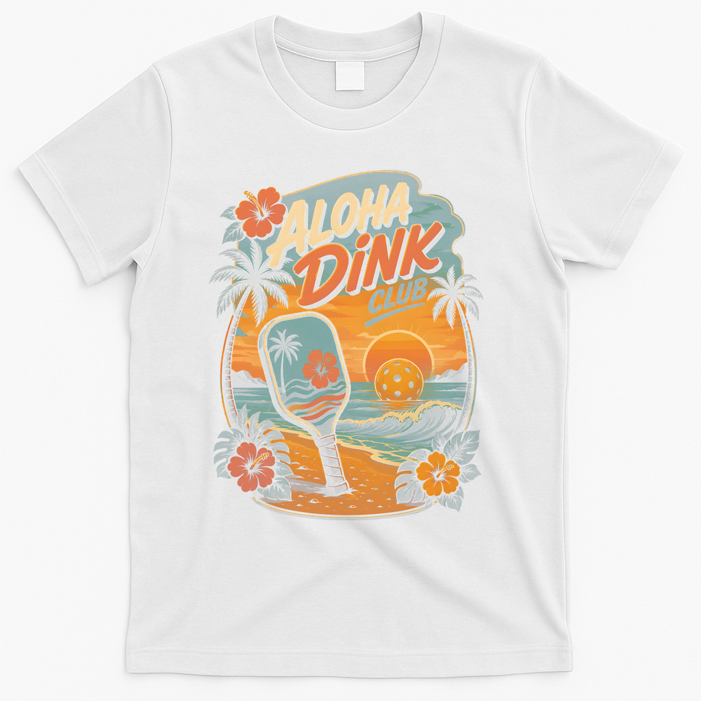 Aloha Dink Club Pickleball Funny T-Shirt product image 1