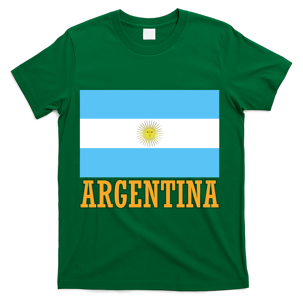 Argentina Flag Graphic Vintage T-Shirt product image 4