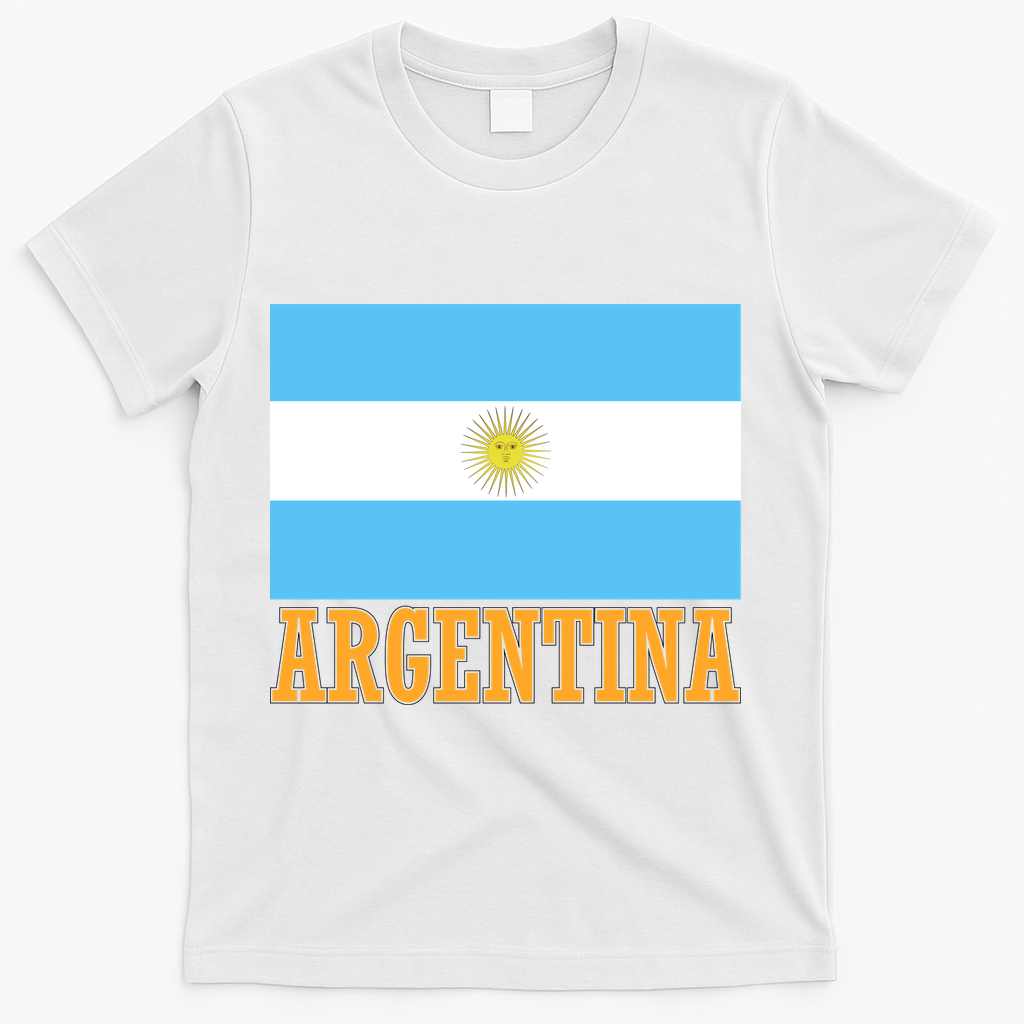 Argentina Flag Graphic Vintage T-Shirt product image 2