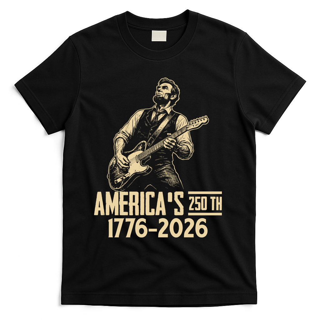 Abraham Lincoln Rcoks Guitar 4th July 250th Anniversary product image 2