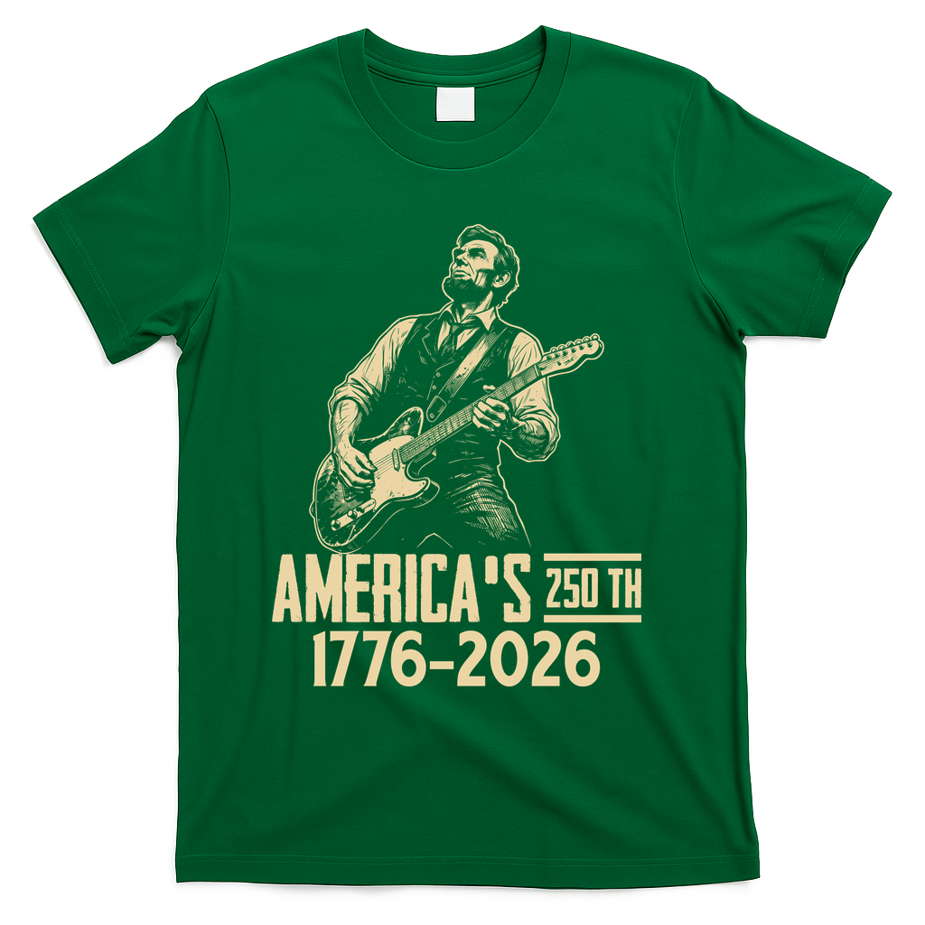 Abraham Lincoln Rcoks Guitar 4th July 250th Anniversary product image 4