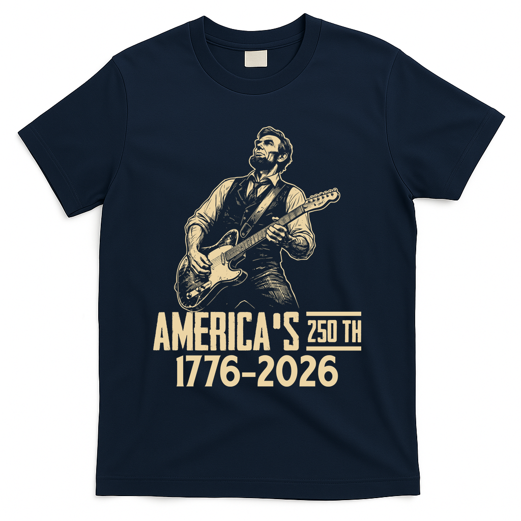 Abraham Lincoln Rcoks Guitar 4th July 250th Anniversary product image 3