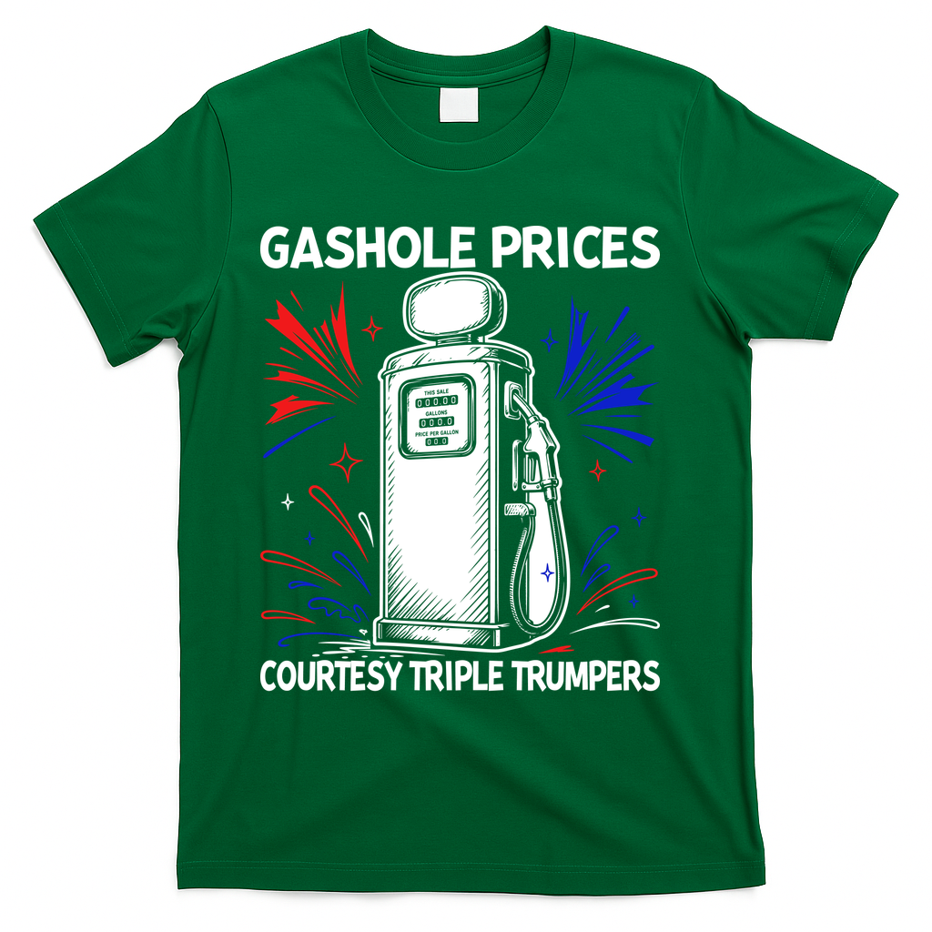 Anti Trump Gas Prices Satire Political Humor T-Shirt product image 4