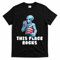 Alien This Place Rocks USA 4th Of July T-Shirt product image 1