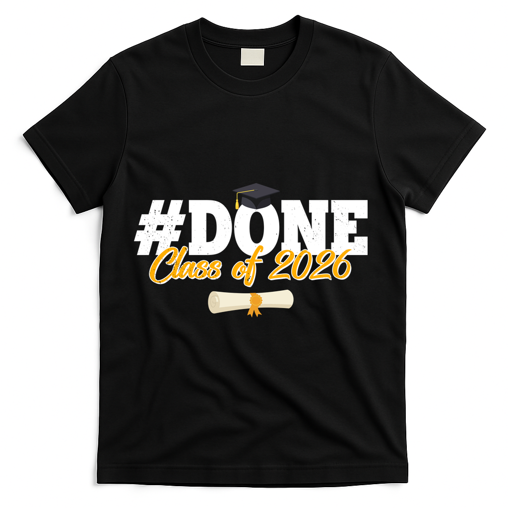 #Done Class Of 2026 Senior Grad Graduation T-Shirt product image 2